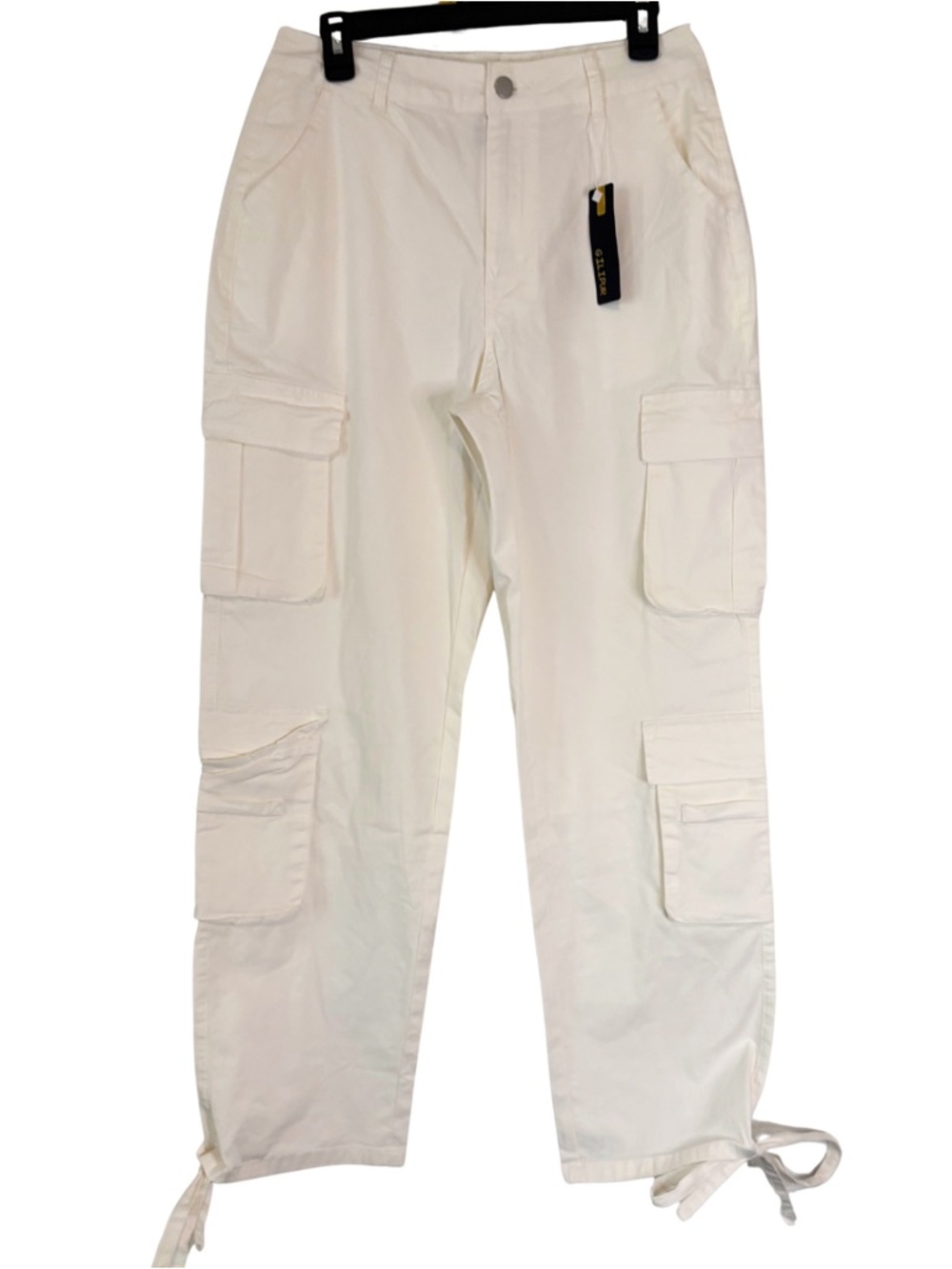 Gilipur Ivory High Rise Cargo Pants Size Large